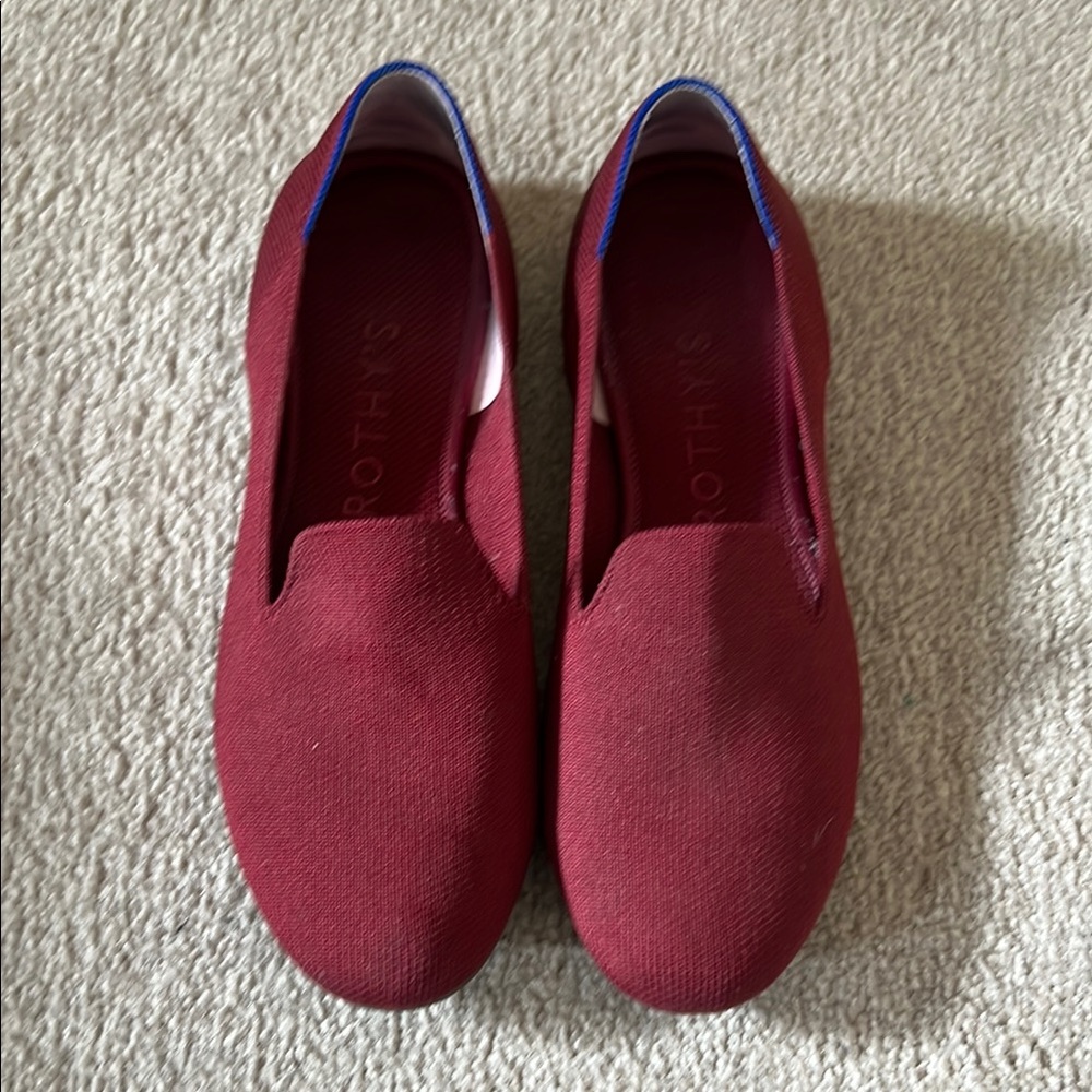 Rothy's Women's The OG Loafer Red Size 8 Slip On Comfy Flats